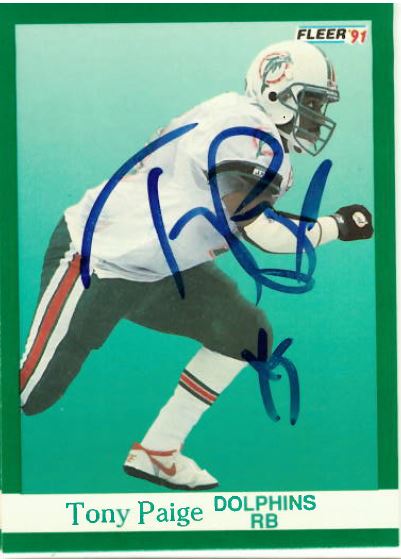 Tony Paige - Miami Dolphins