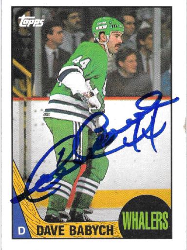 Dave Babych - NHL Hartford Whalers