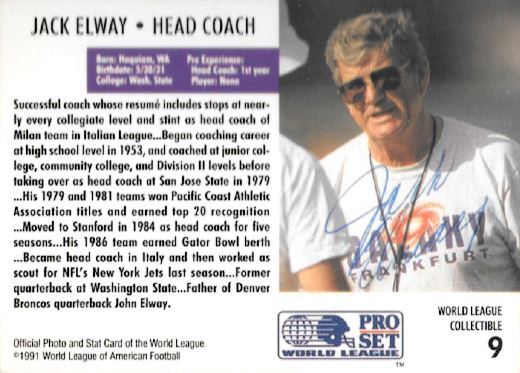 Jack Elway - Frankfurt Galaxy