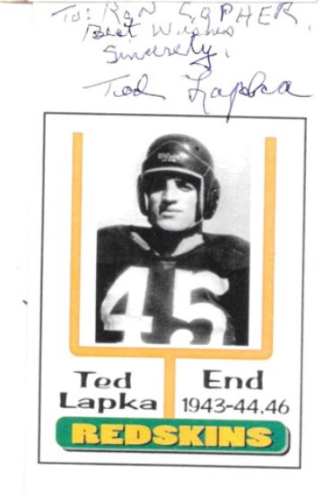 Ted Lapka - Washington Redskins
