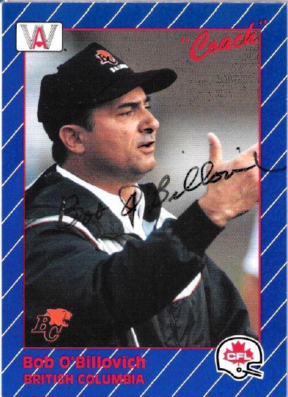 Bob OBillivich - British Columbia Lions