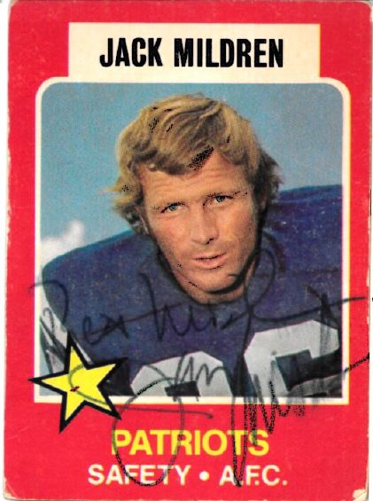 Jack Mildren - New England Patriots