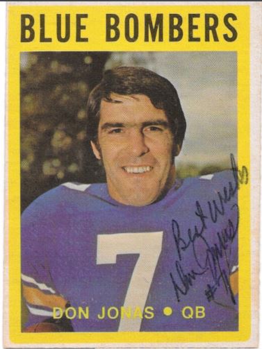 Don Jonas - Winnipeg Blue Bombers