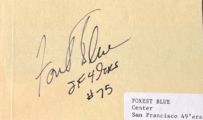 Forrest Blue - San Francisco 49ers