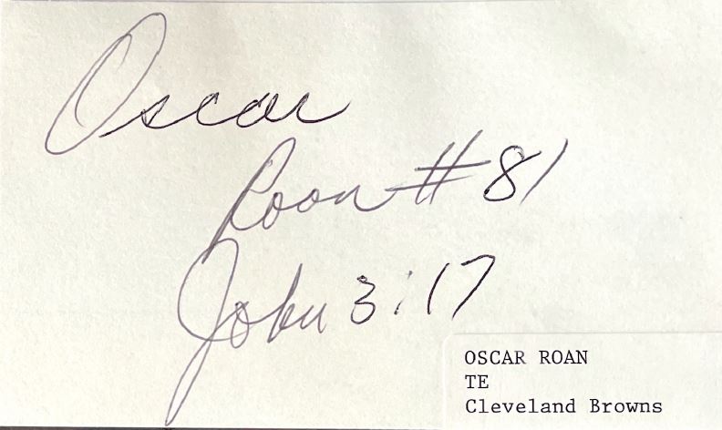 Oscar Roan - Cleveland Browns