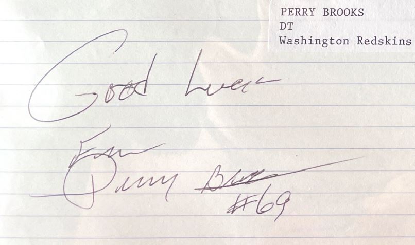 Perry Brooks - Washington Redskins