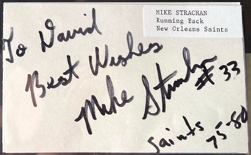 Mike Strachan - New Orleans Saints