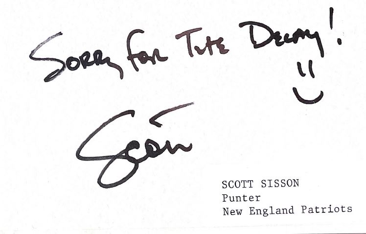 Scott Sisson - New England Patriots