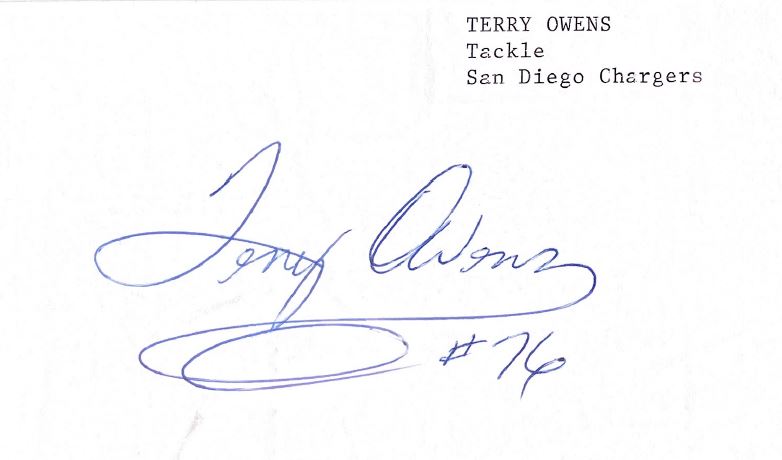Terry Owens - San Diego Chargers