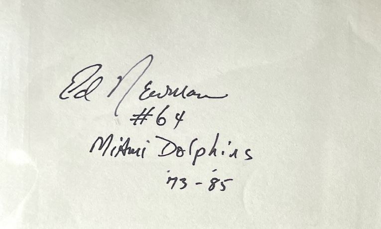Ed Newman - Miami Dolphins