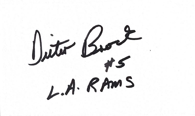 Dieter Brock - Los Angeles Rams