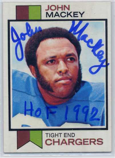 John Mackey HOF - San Diego Chargers