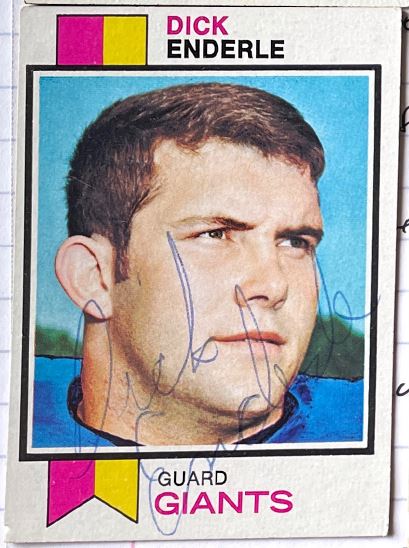 Dick Enderle - New York Giants