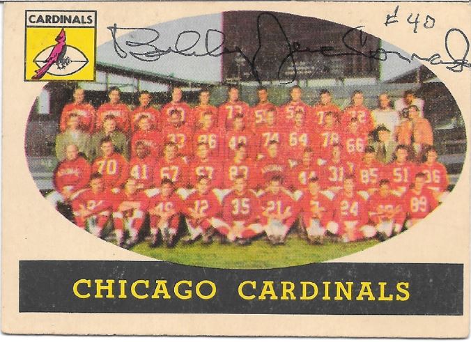 Bobby~Joe Conrad - Chicago Cardinals
