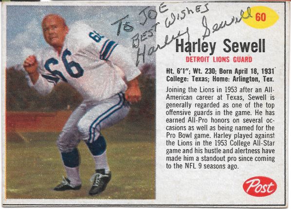 Harley Sewell - Dallas Cowboys