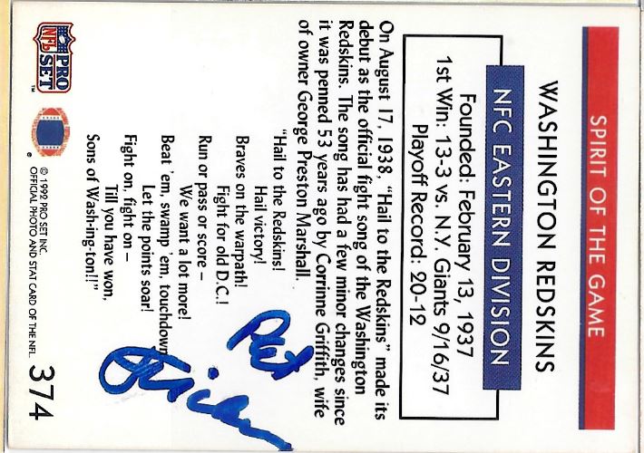Pat Fischer - Washington Redskins