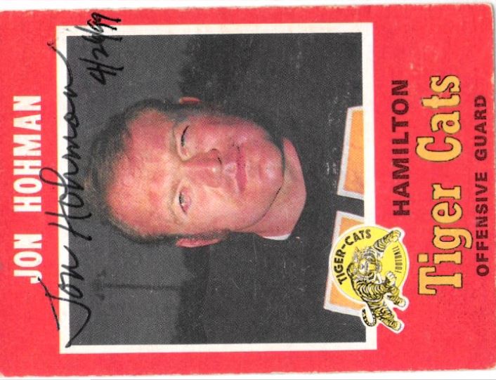 Jon Hohman - Hamilton Tiger Cats