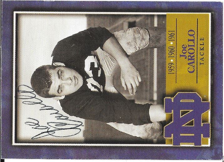 Joe Carollo - Notre Dame Fighting Irish