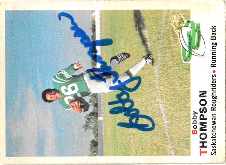 Bobby Thompson - Saskatchewan Roughriders