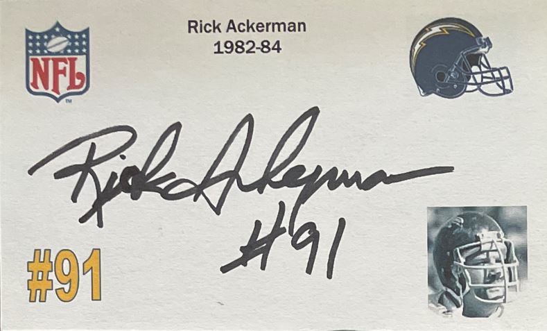 Rick Ackerman - San Diego chargers