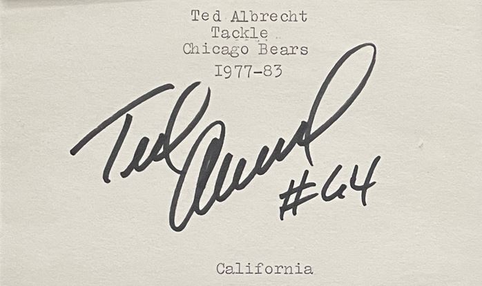 Ted Albrecht - Chicago Bears