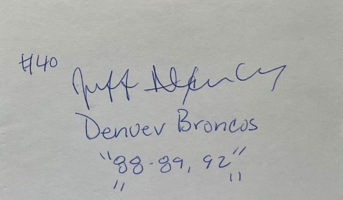 Jeff Alexander - Denver Broncos