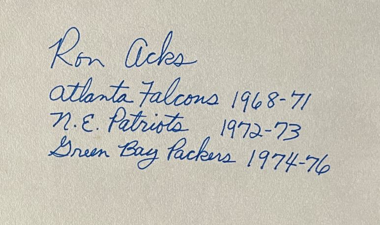 Ron Acks - Atlanta Falcons
