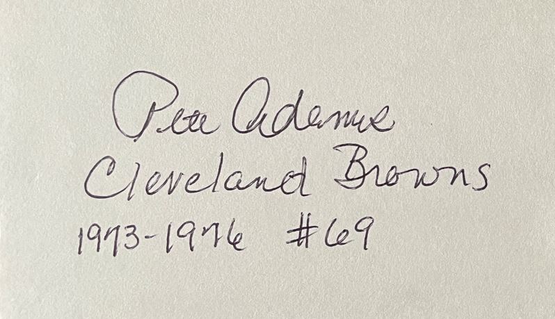 Pete Adams - Cleveland Browns