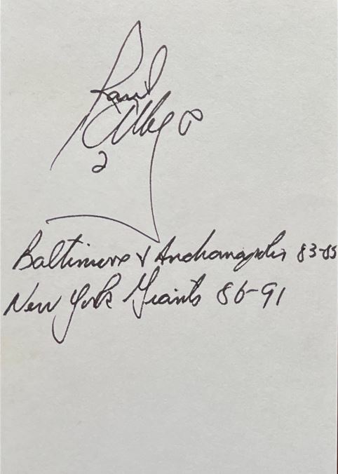 Raul Allegre - Baltimore Colts