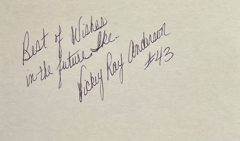 Vickey~Ray Anderson - Green Bay Packers