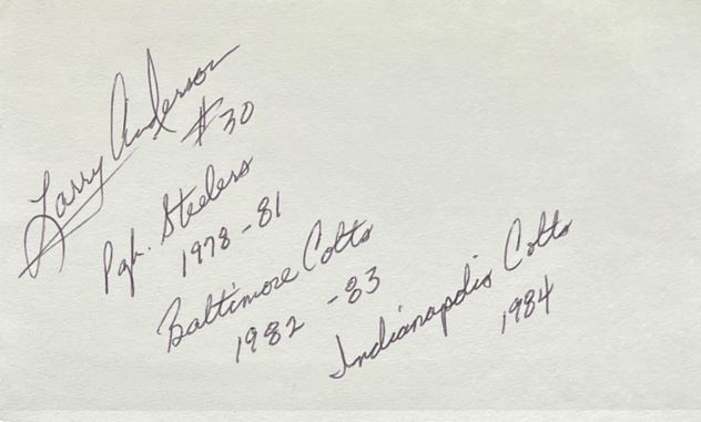 Larry Anderson - Pittsburgh Steelers