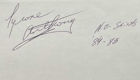 Tyrone Anthony - New Orleans Saints