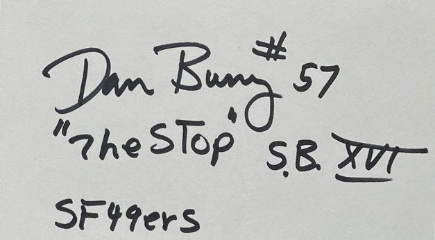 Dan Bunz - San Francisco 49ers