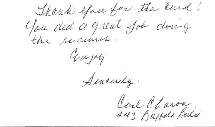 Carl Charon - Buffalo Bills