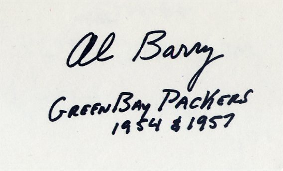 Al Barry - Green Bay Packers