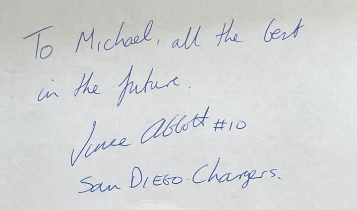 Vince Abbott - San Diego Chargers