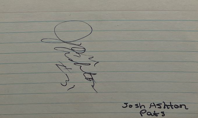 Josh Ashton - New England Patriots