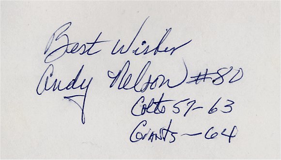 Andy Nelson - Baltimore Colts