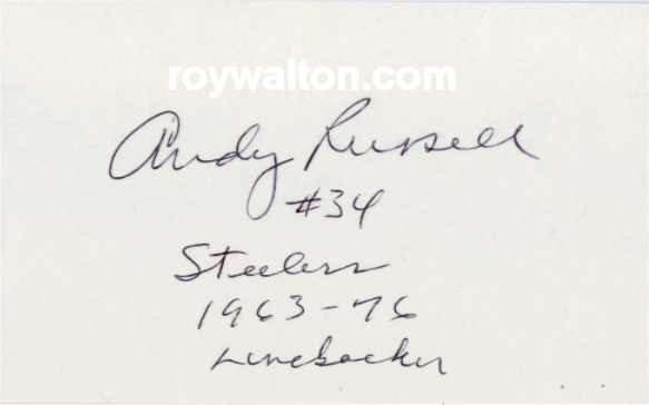 Andy Russell - Pittsburgh Steelers