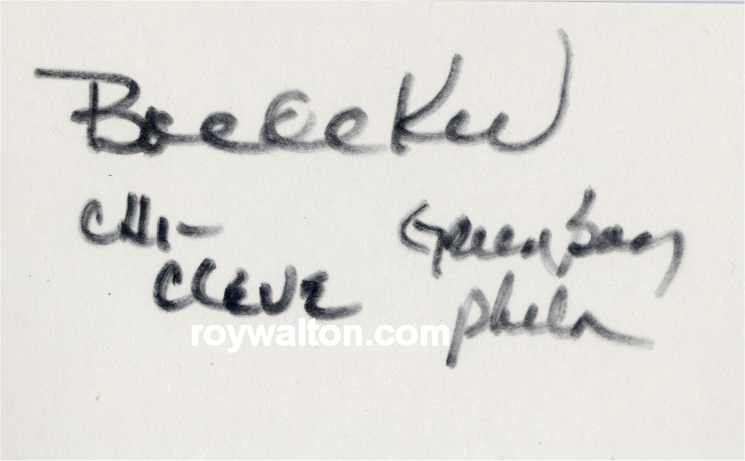 Bill Boedeker - Green Bay Packers