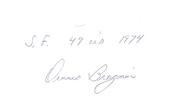 Dennis Bragonier - San Francisco 49ers