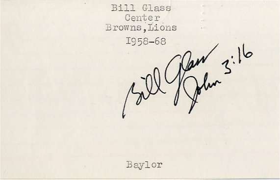 Bill Glass - Detroit Lions