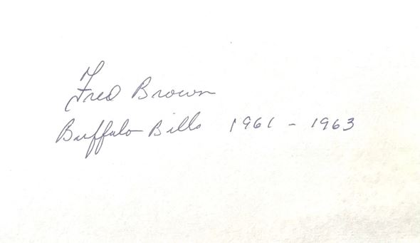 Fred Brown - Buffalo Bills