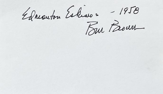 Bill Brown - Edmonton Eskimos