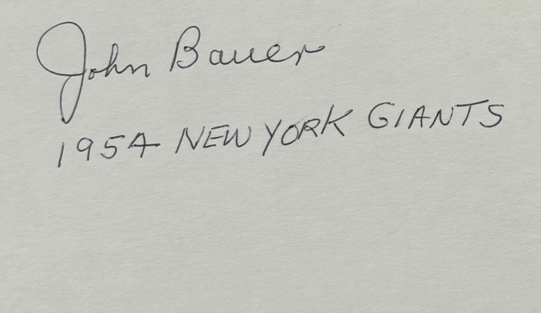 John Bauer - New York Giants