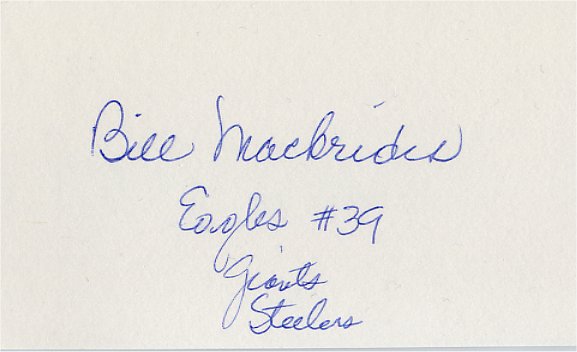 Bill Mackrides - Philadelphia Eagles