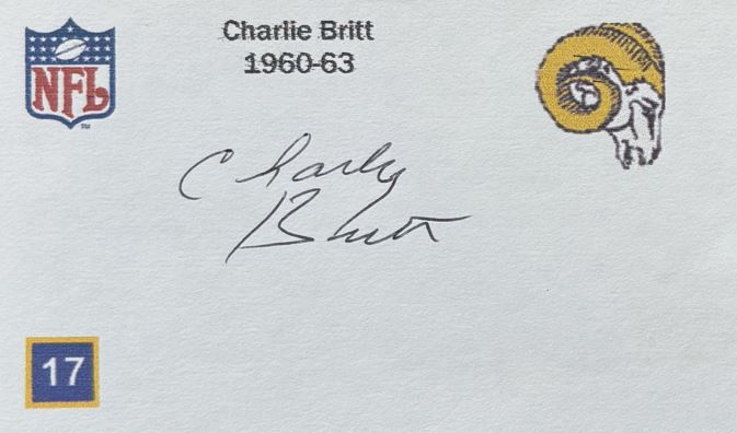 Charley Britt - Los Angeles Rams