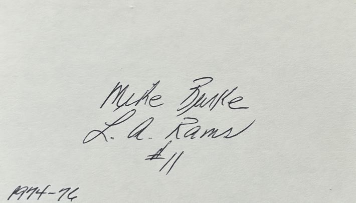 Mike Burke - Los Angeles Rams