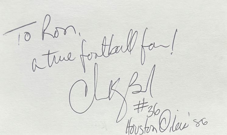Chuck Banks - Houston Oilers
