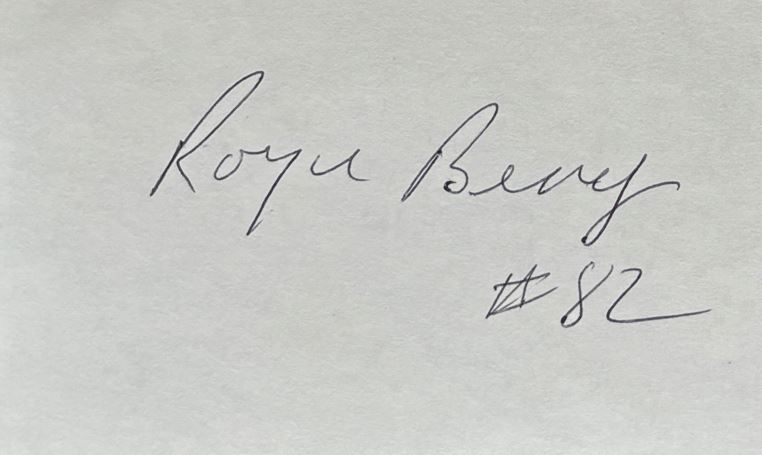 Royce Berry - Cincinnati Bengals